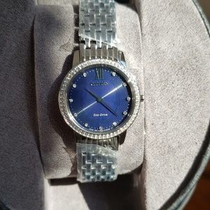 Never worn Citizens Blue Face Watch